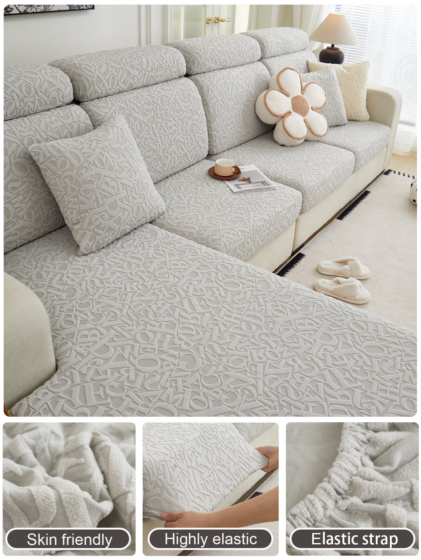 1 Pc Sofa Cover, All Inclusive, All Season Universal Seat Cushion, Anti Cat Scratch Sofa Cover