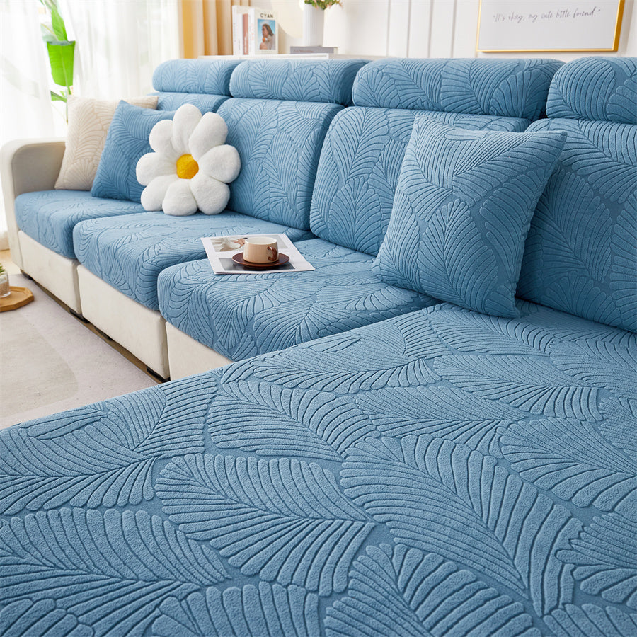1 Pc Jacquard Velvet Elastic Sofa Cover, All Inclusive Universal Set, Anti Cat Scratch Hat, All Season Universal Anti Slip Seat Cushion, Cover Cloth Towel