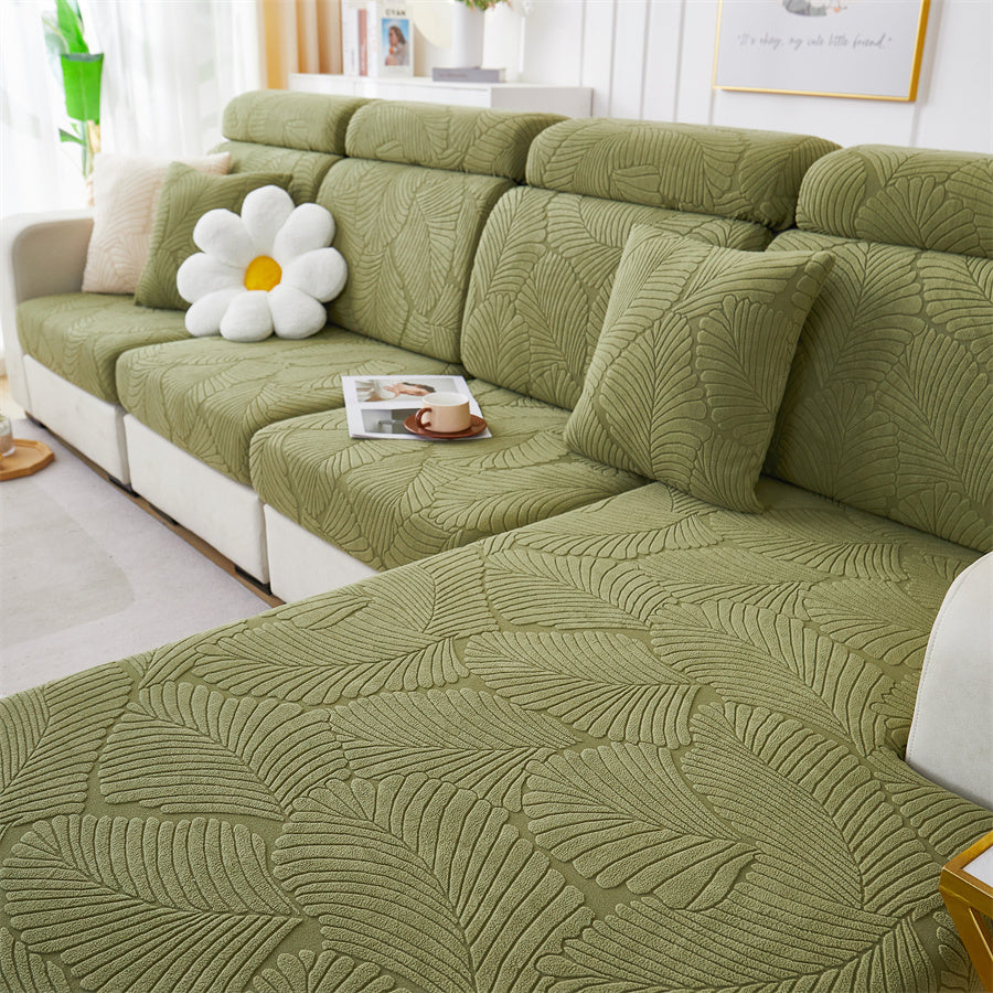 1 Pc Jacquard Velvet Elastic Sofa Cover, All Inclusive Universal Set, Anti Cat Scratch Hat, All Season Universal Anti Slip Seat Cushion, Cover Cloth Towel