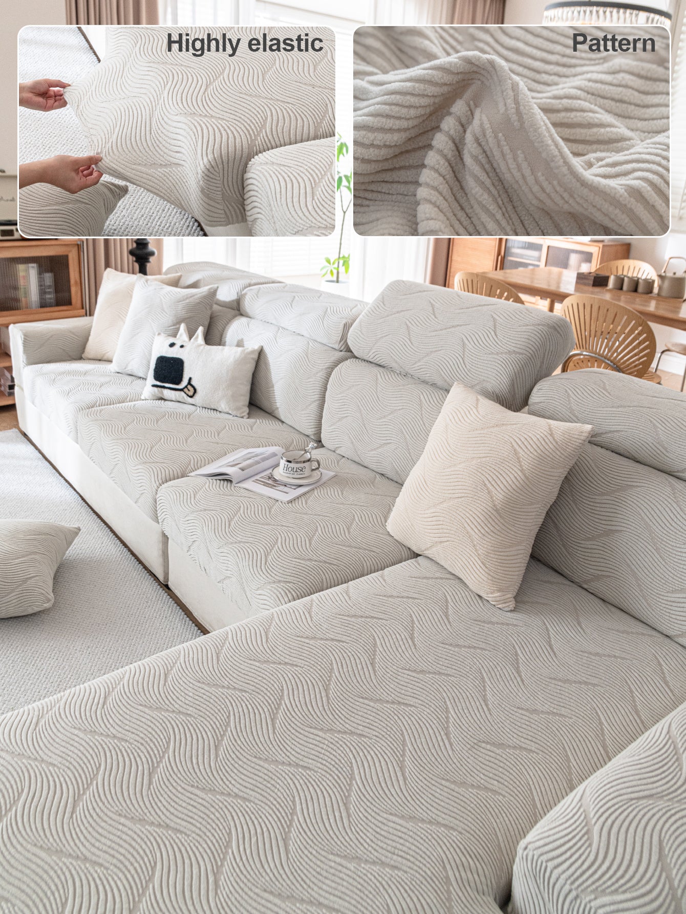 1 Pc Yuye Pattern Anti Cat Sofa Hat, All Season Universal Elastic Full Cover Cloth Towel, Anti Slip Cushion Cover, Simple Modern Universal