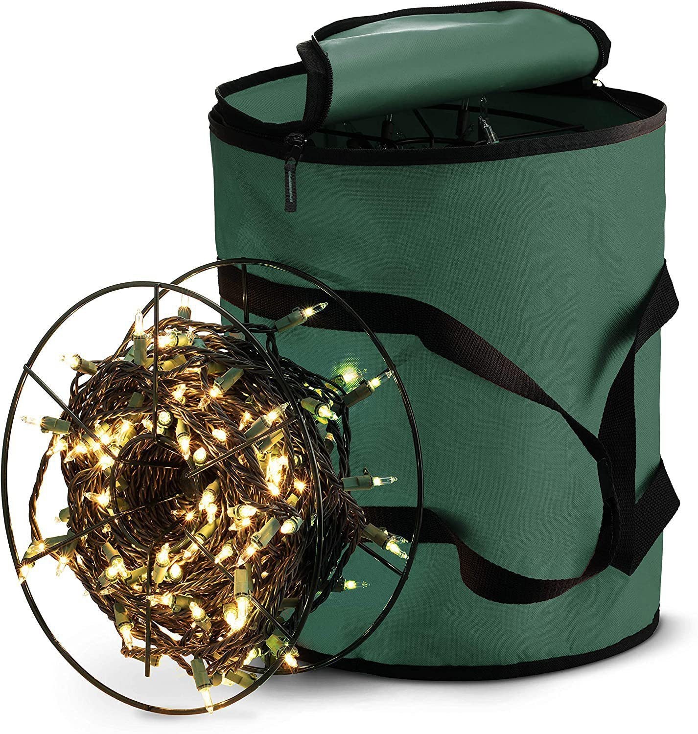 Christmas Lights Storage Bags, 3 Metal Reels to Store Holiday Christmas String Lights