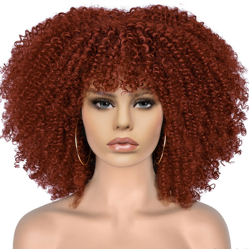 15Inch Curly Wigs for Black Women Afro Bomb Curly Wig