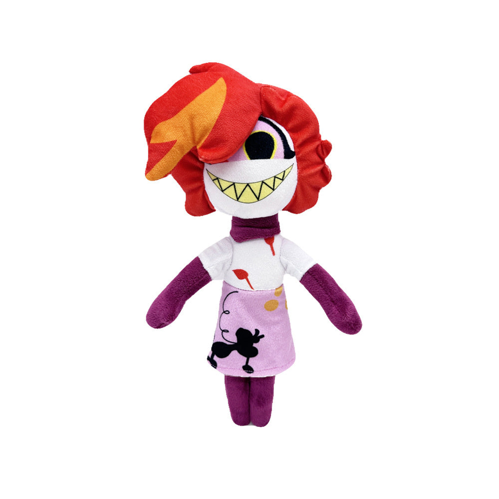 Helluva Boss Plush Toy, Stuffed Anime Helluva Boss Moxxie Plushie Doll