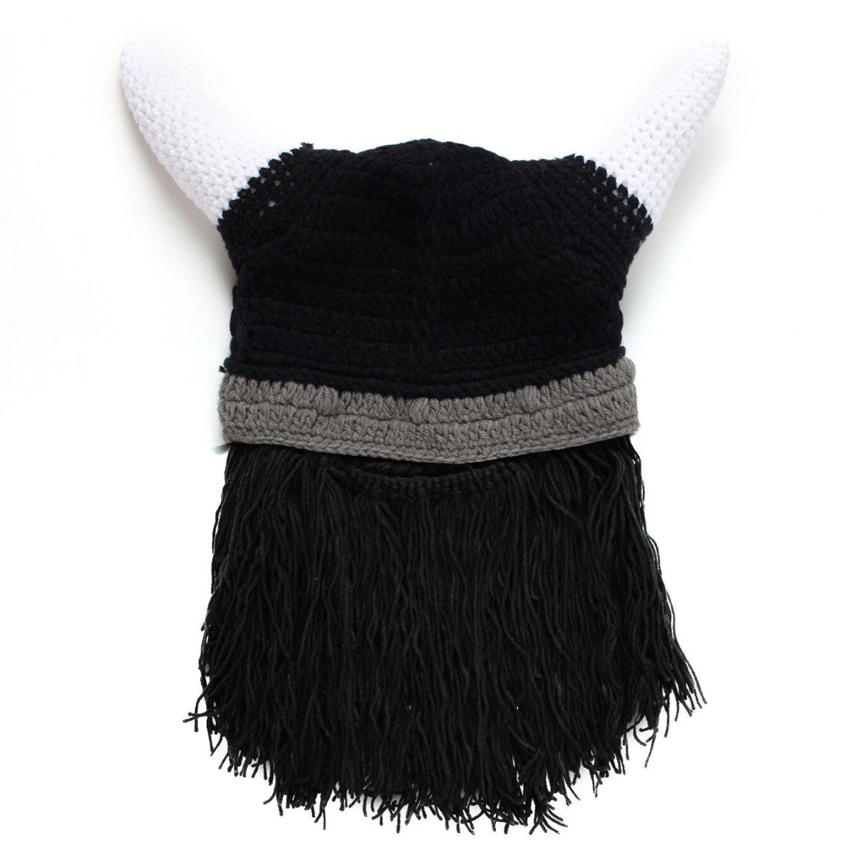 Handmade Horn Hat Wool Hat Funny Creative Beard Hat