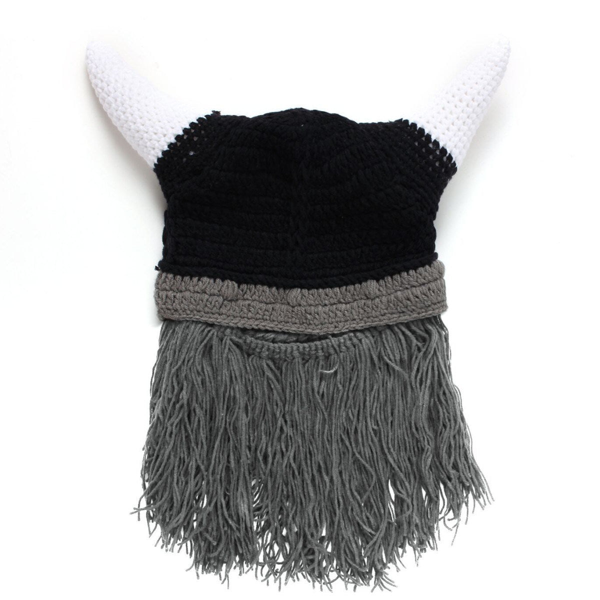 Handmade Horn Hat Wool Hat Funny Creative Beard Hat