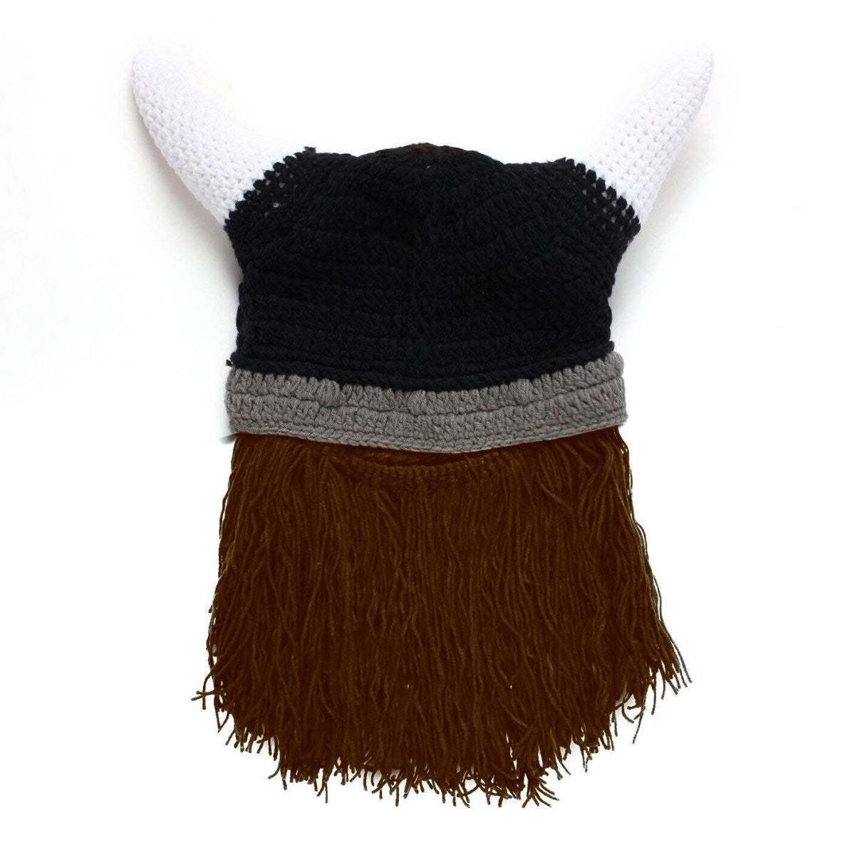 Handmade Horn Hat Wool Hat Funny Creative Beard Hat