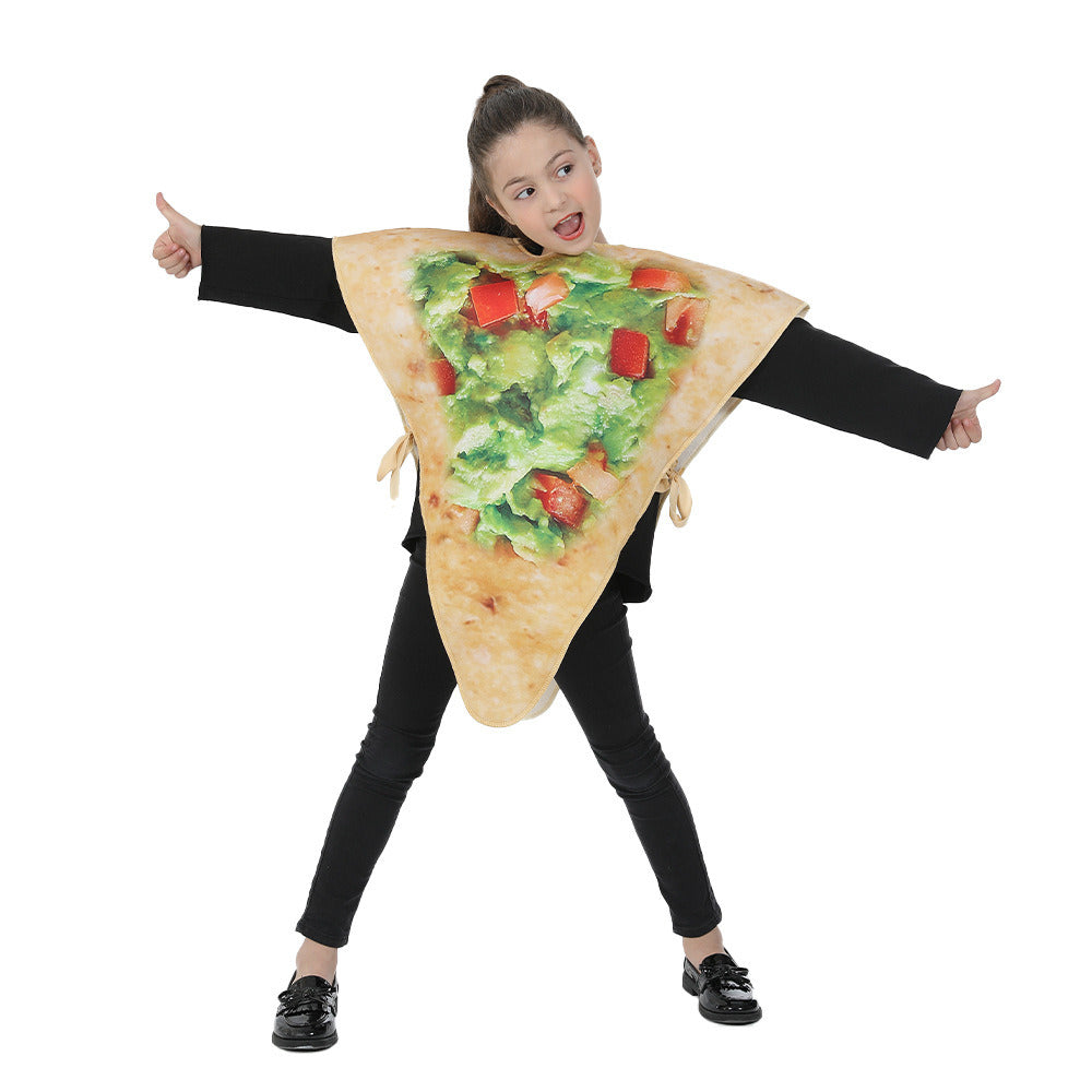 Kids Halloween Costume Nacho Tortilla Chips Food Mascot Match Outfit