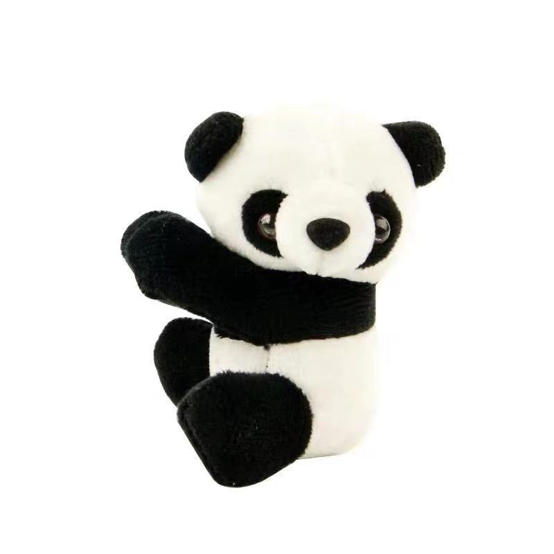 10cm Mini Panda Clip Plush Toy Small Doll