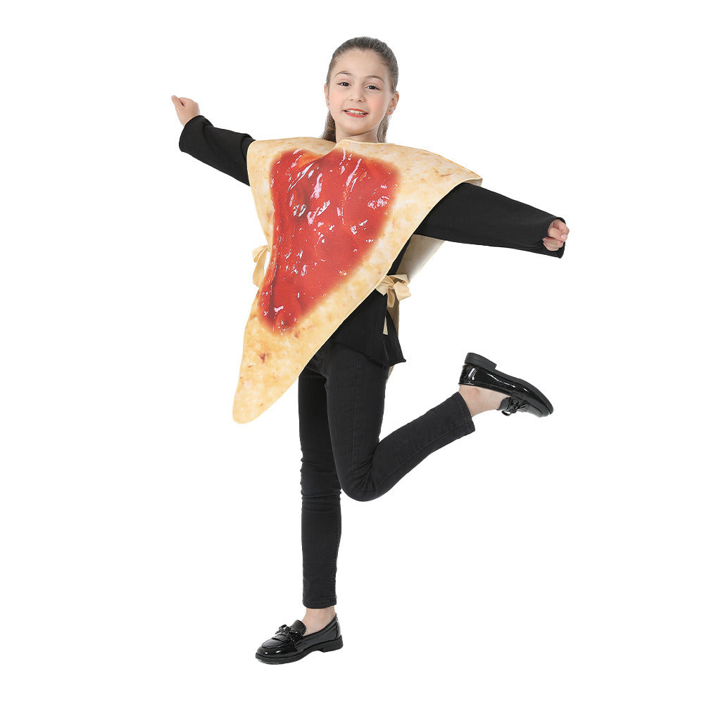 Kids Halloween Costume Nacho Tortilla Chips Food Mascot Match Outfit