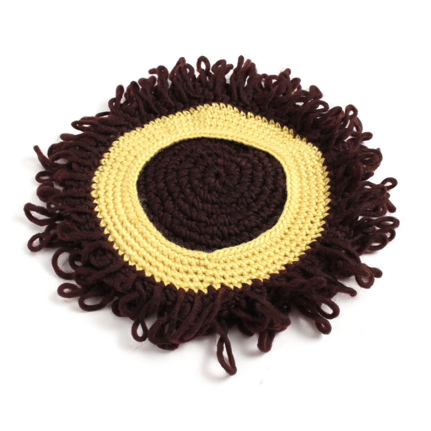 Children's Hand-woven Coffee Lovely Wigs and Hats for Girl and Boy