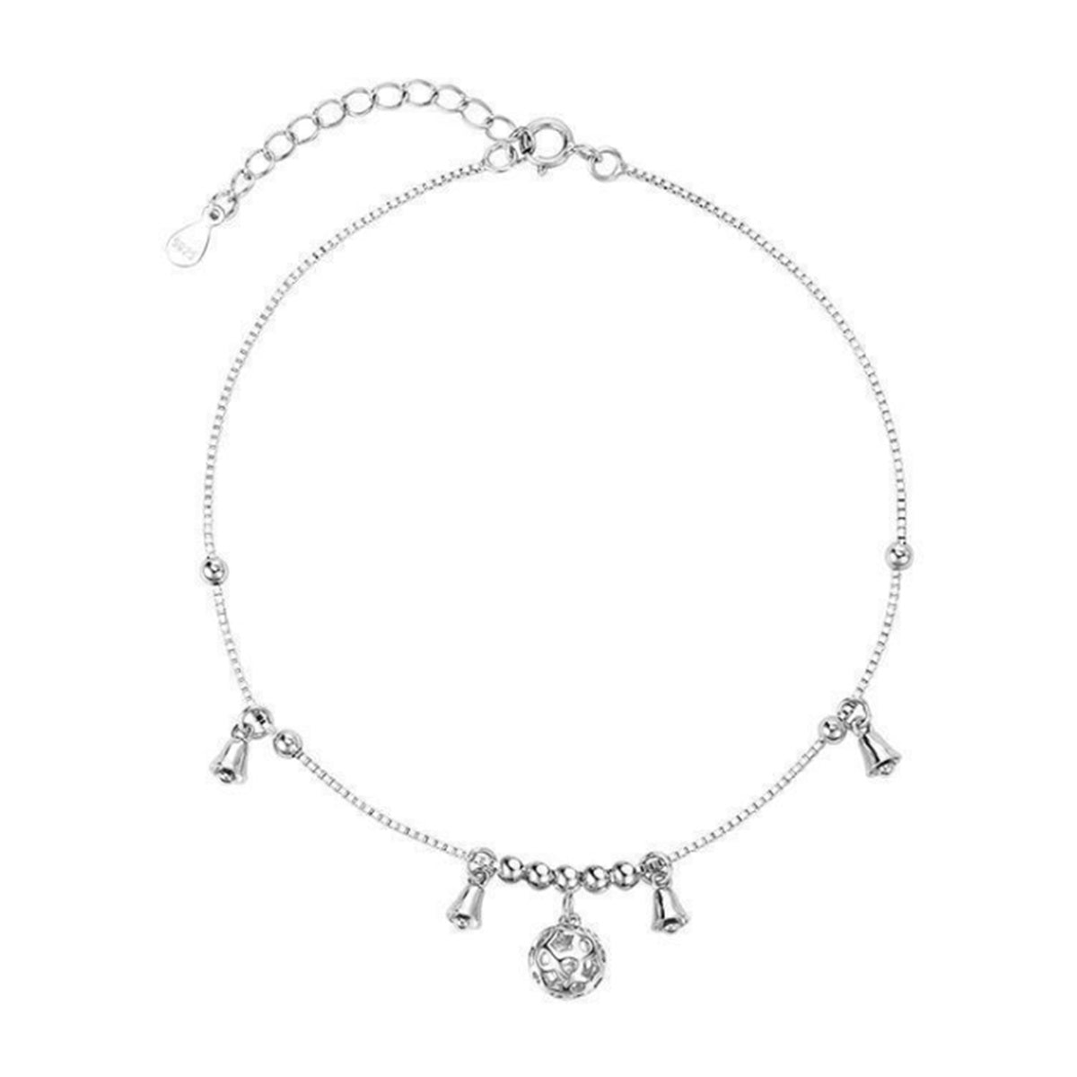 Women's Sterling Silver Anklet, Dainty Adjustable Anklets