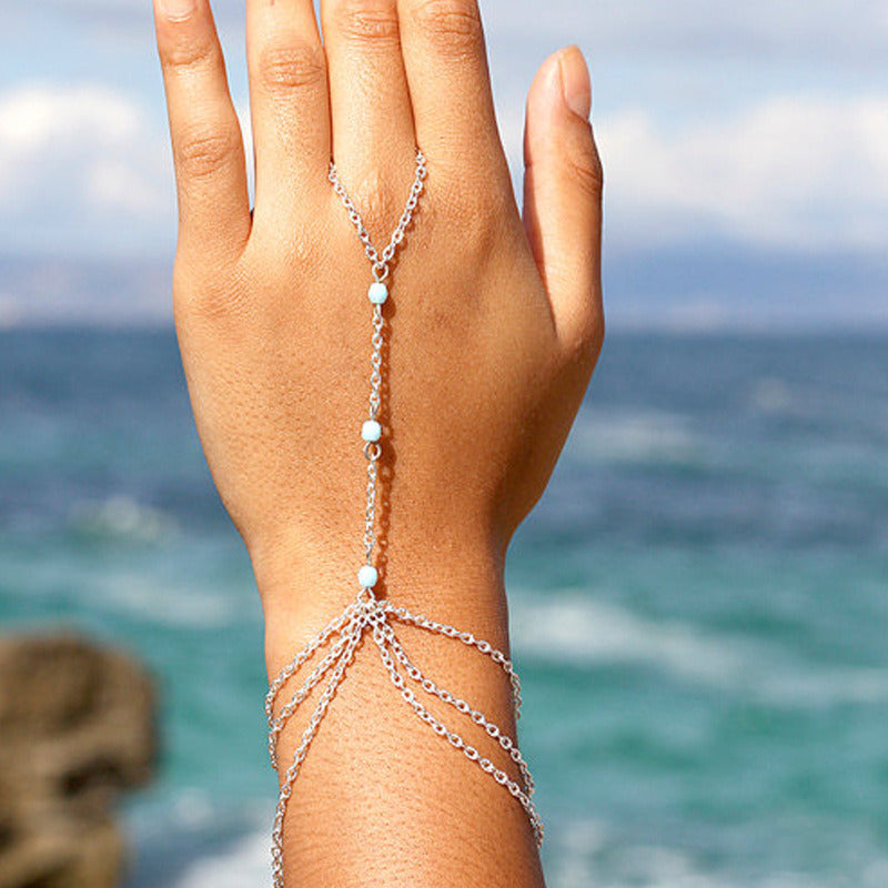 Tassel Crystal Bracelet,acrylic bead Bracelet