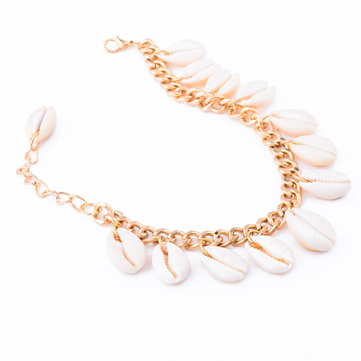 Gold Seashell Bracelet Tassel Chain Summer Beach Waterproof Anklet