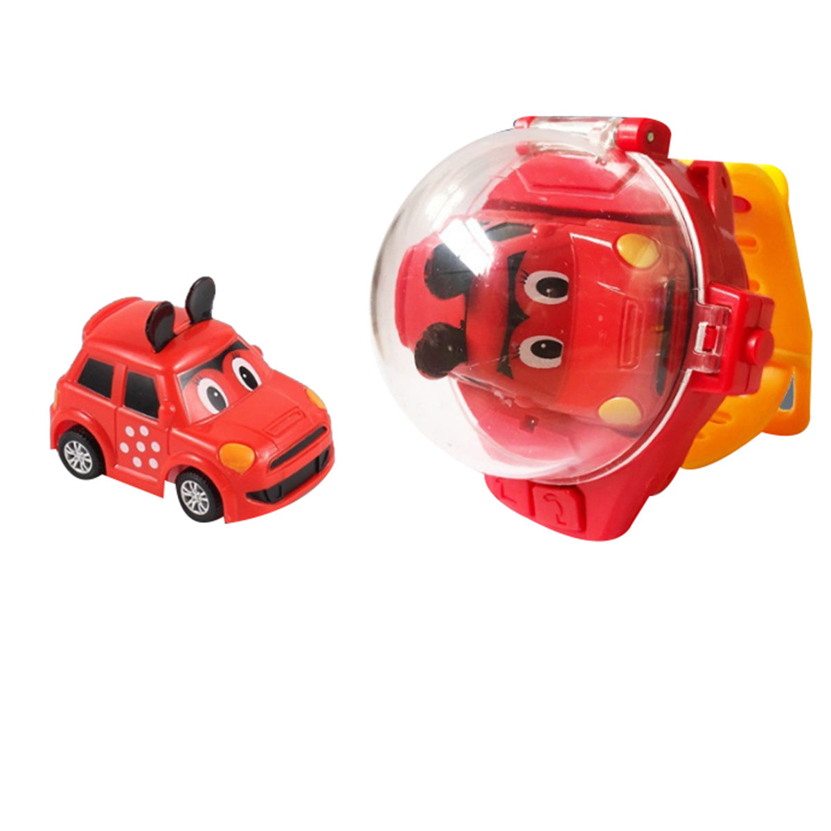 Mini RC Car Watch Toys,USB Charging Cartoon RC Car Gifts