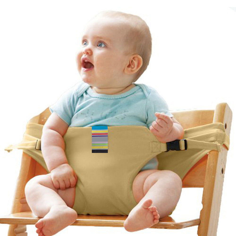 Portable Baby Chair Safety Cloth Harness for Infant Toddler Feeding Highchair Accessories