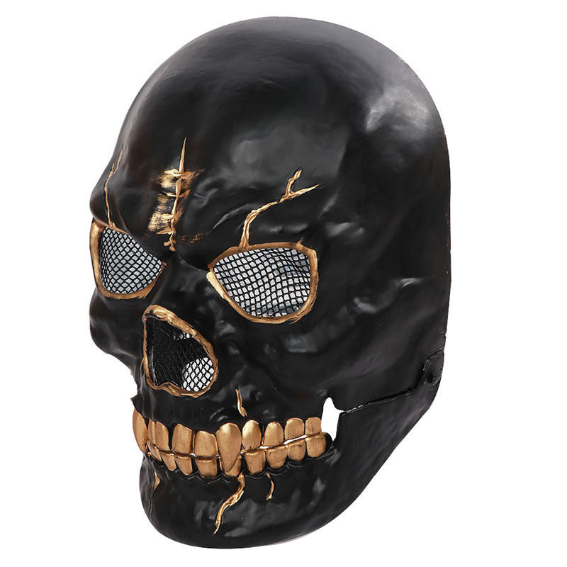 Halloween Scary Mask Skull Head Mask with Moving Jaw