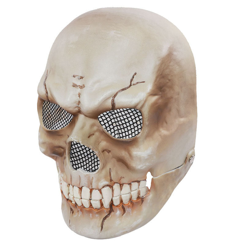 Halloween Scary Mask Skull Head Mask with Moving Jaw