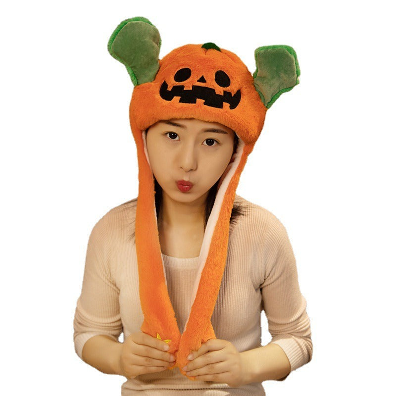Halloween Cute Hat with Moving Plush Ears