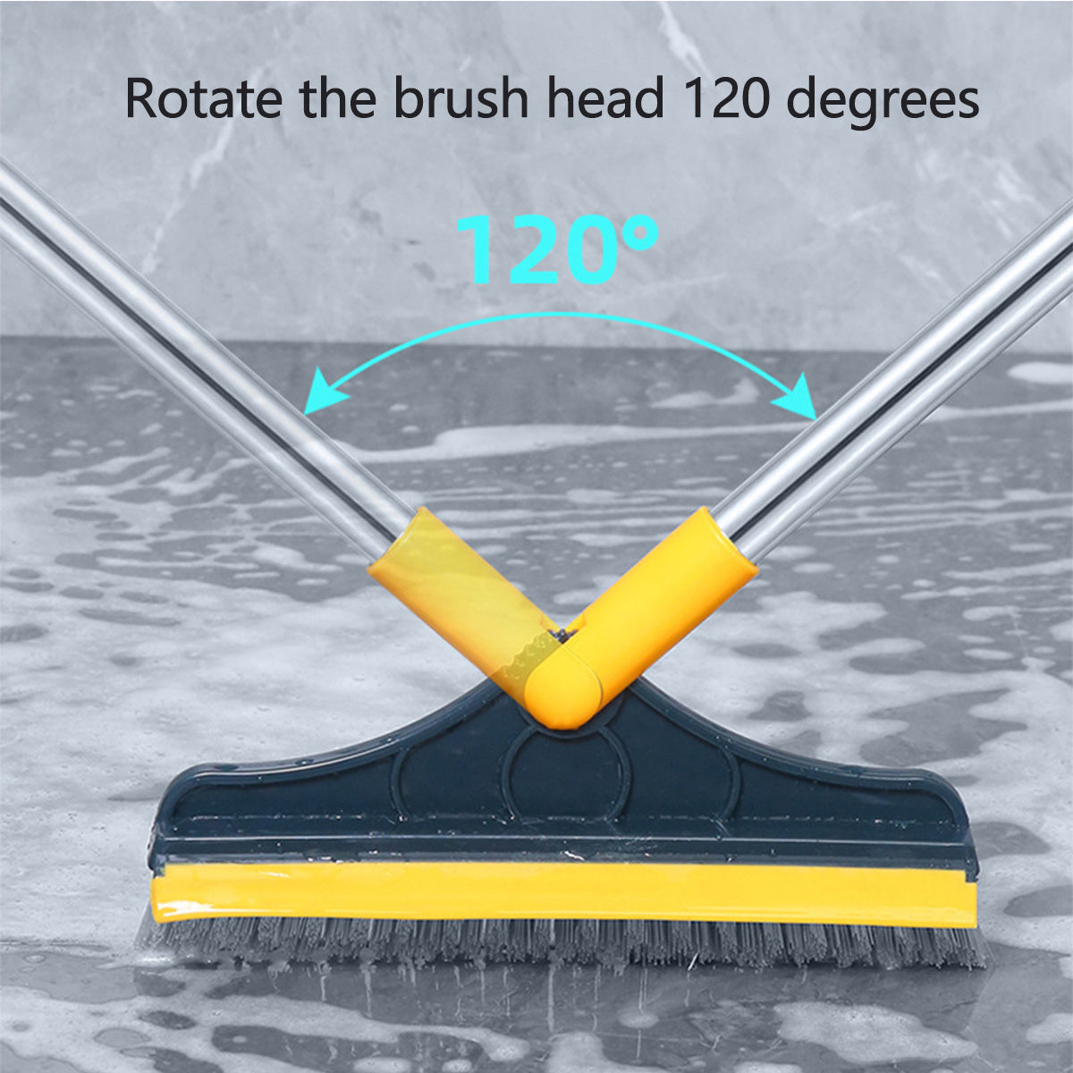 Toilet Ceramic Tile No Dead Angle Gap Floor Brush and Scraper Brush