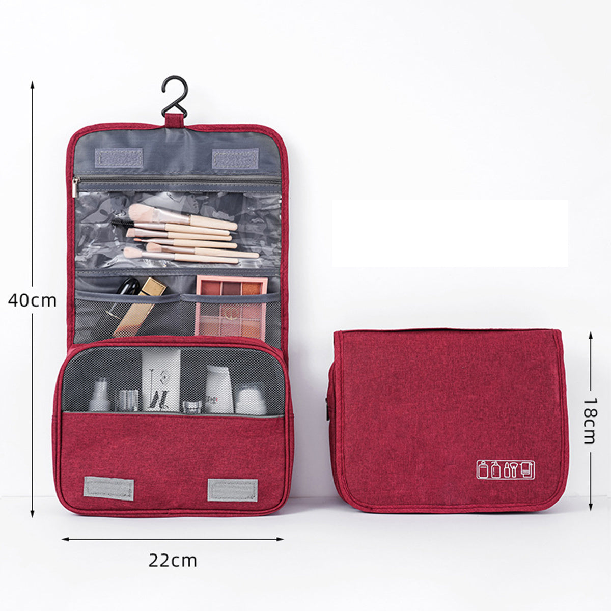 Toiletry Bag Multifunction Cosmetic Bag Portable Makeup Pouch Waterproof Travel Hanging Organizer Bag for Men Women Girls