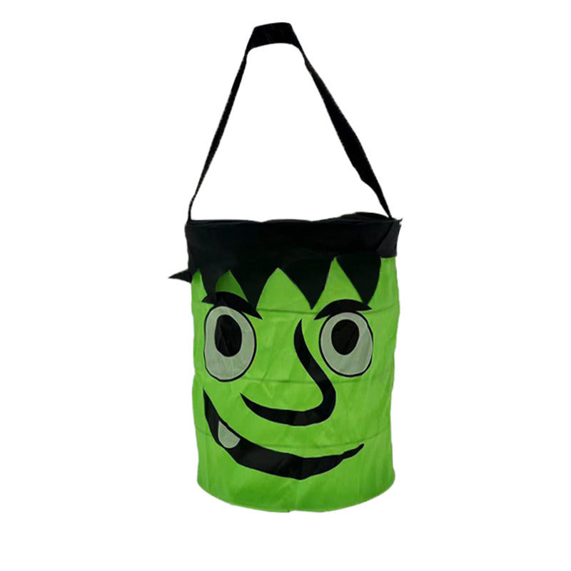 Halloween Bucket DIY Halloween Bag Pumpkin Basket with Handle for Kids Trick-or-Treating