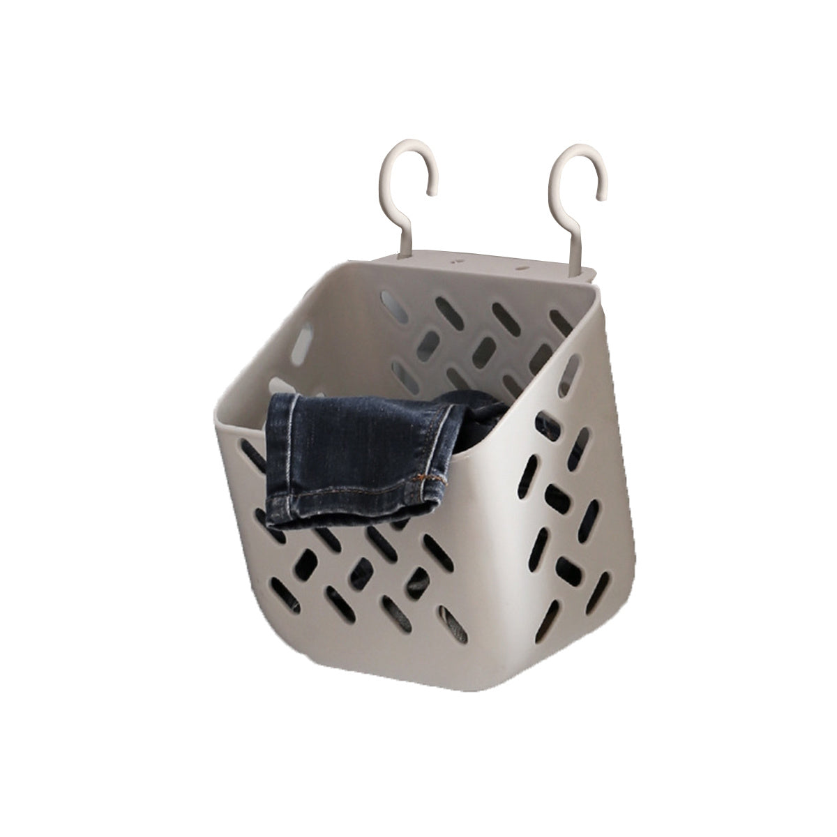 Folding wall hanging dirty clothes basket household plastic laundry basket large storage basket doll storage bucket