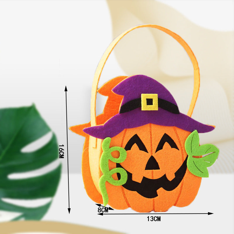 Halloween Candy Bags,Halloween Felt Holder Bucket