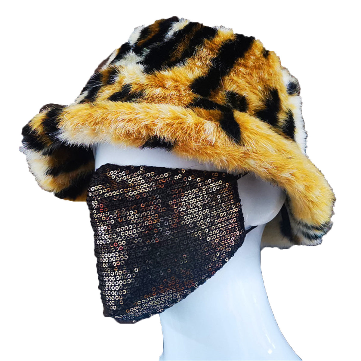 Faux fur British Basin Hat Ladies Warm Fisherman Hat New Autumn and Winter