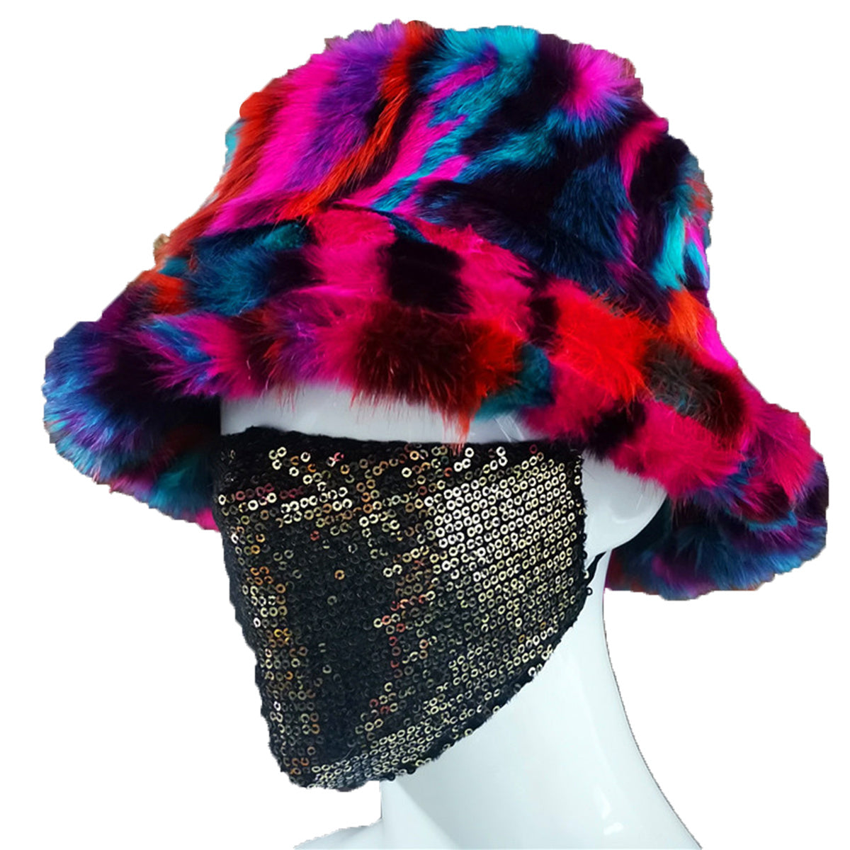 Faux fur British Basin Hat Ladies Warm Fisherman Hat New Autumn and Winter