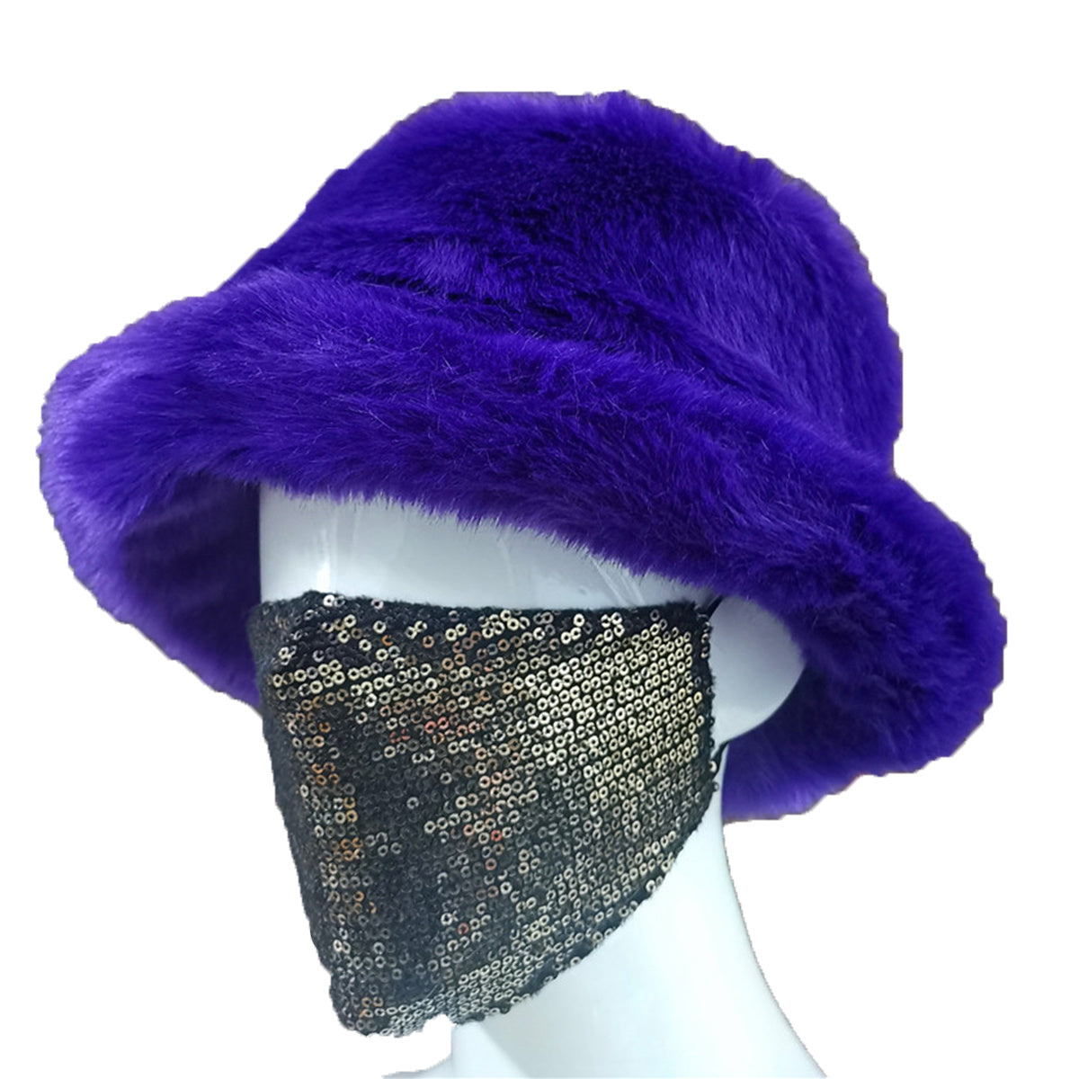 Faux fur British Basin Hat Ladies Warm Fisherman Hat New Autumn and Winter