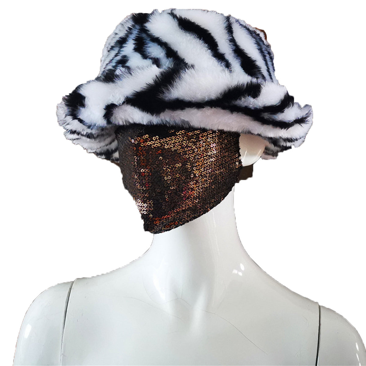 Faux fur British Basin Hat Ladies Warm Fisherman Hat New Autumn and Winter