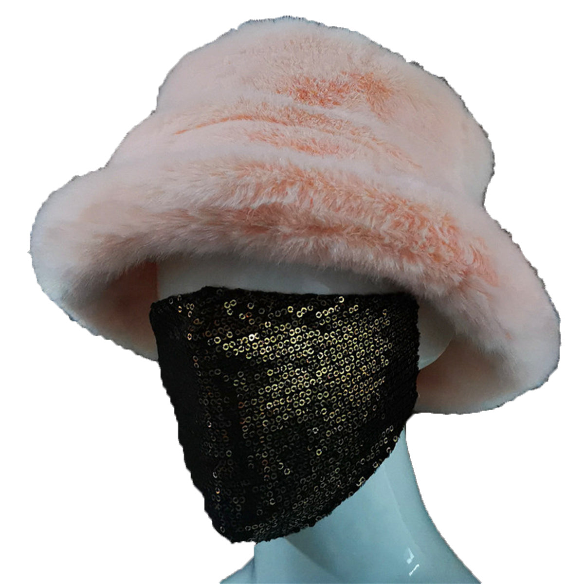 Faux fur British Basin Hat Ladies Warm Fisherman Hat New Autumn and Winter