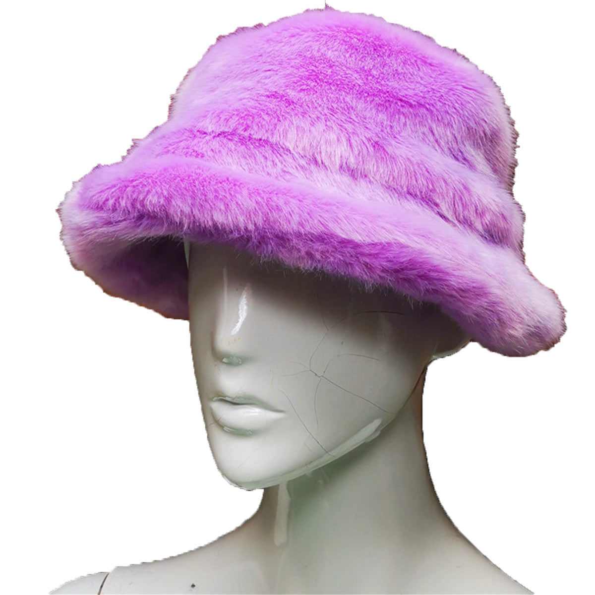 Faux fur British Basin Hat Ladies Warm Fisherman Hat New Autumn and Winter