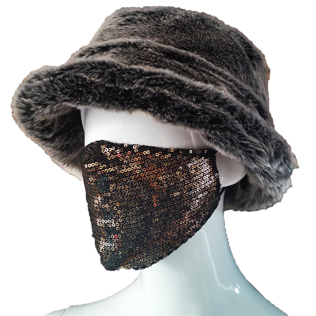 Faux fur British Basin Hat Ladies Warm Fisherman Hat New Autumn and Winter