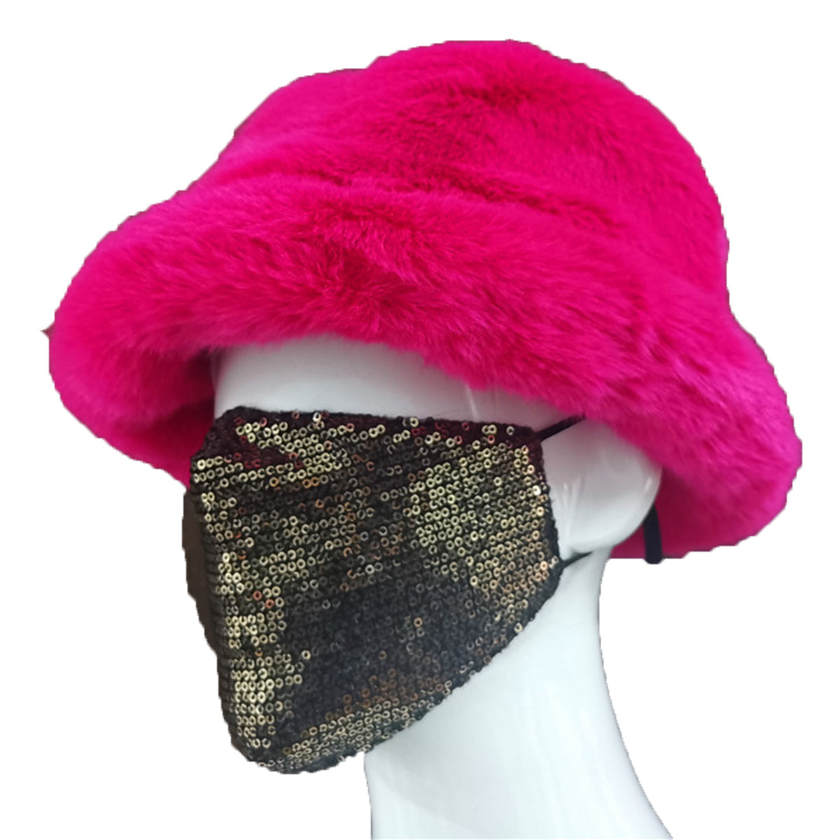 Faux fur British Basin Hat Ladies Warm Fisherman Hat New Autumn and Winter