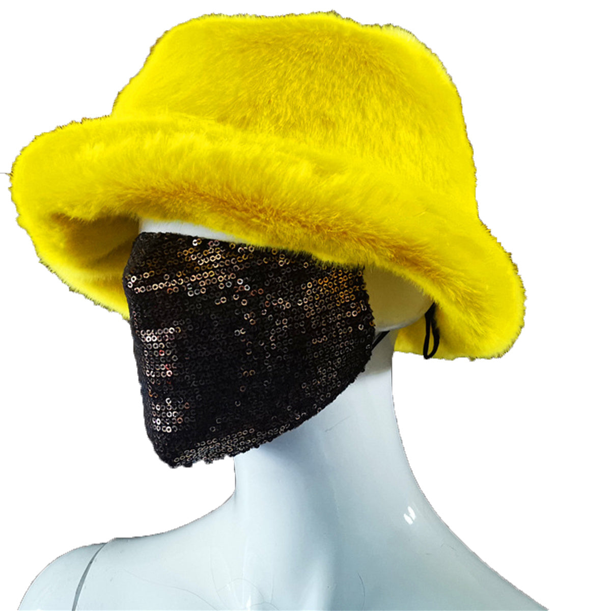 Faux fur British Basin Hat Ladies Warm Fisherman Hat New Autumn and Winter