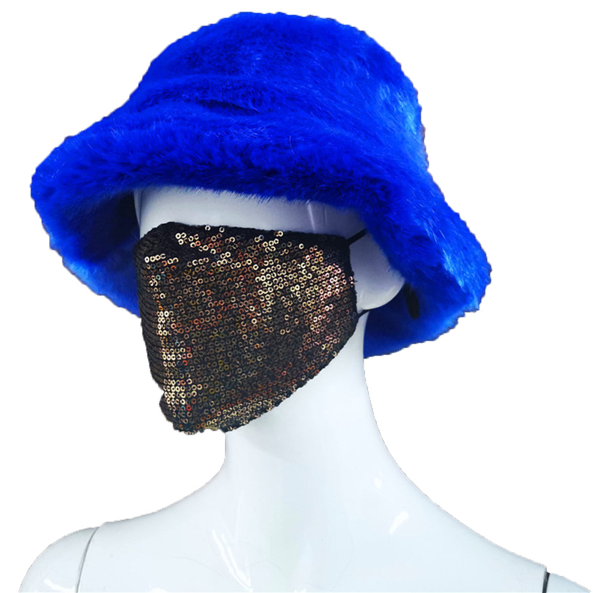 Faux fur British Basin Hat Ladies Warm Fisherman Hat New Autumn and Winter