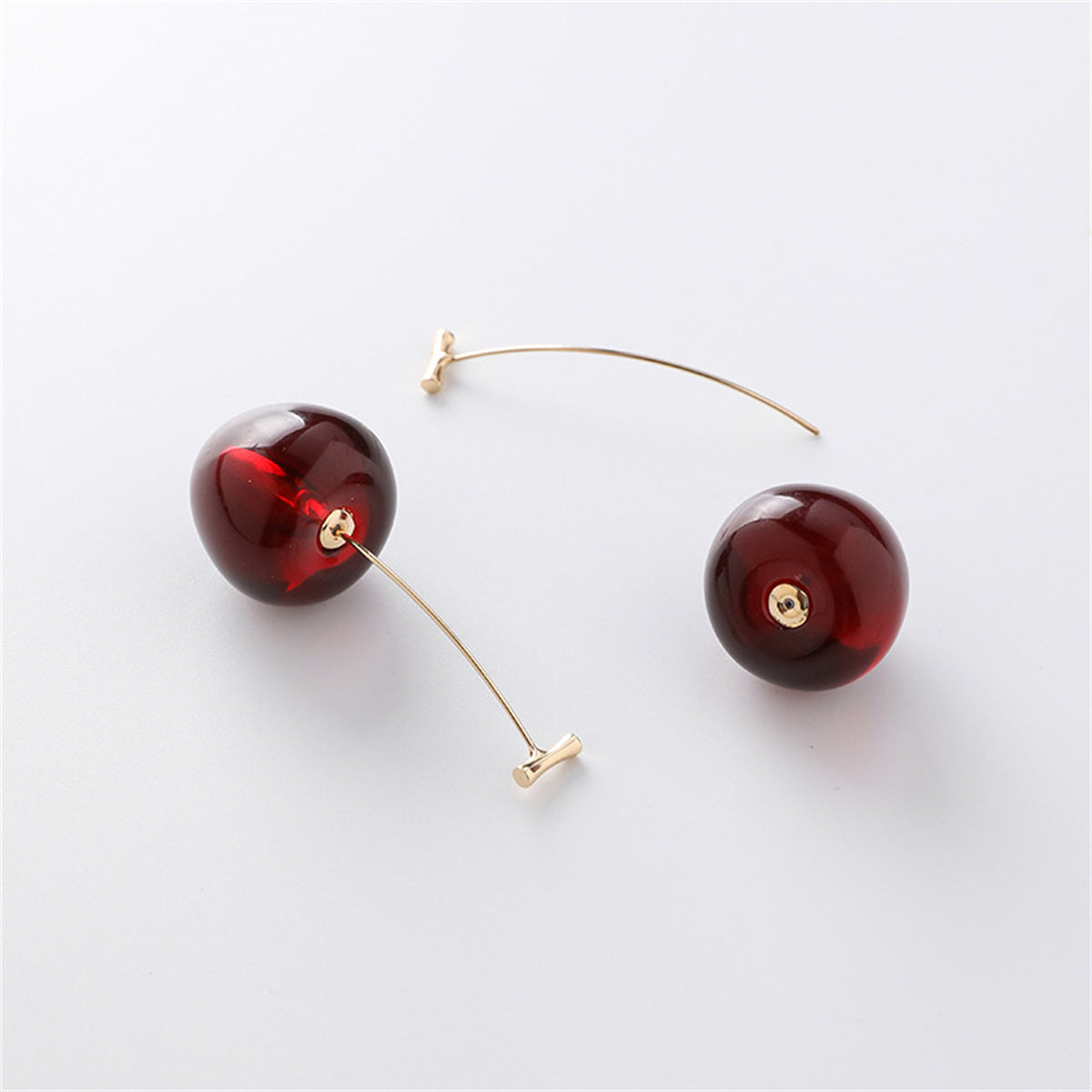 3D Red Cherry Drop Earrings Cute Fruit Earrings Charm Gift Earrings for Women Girls