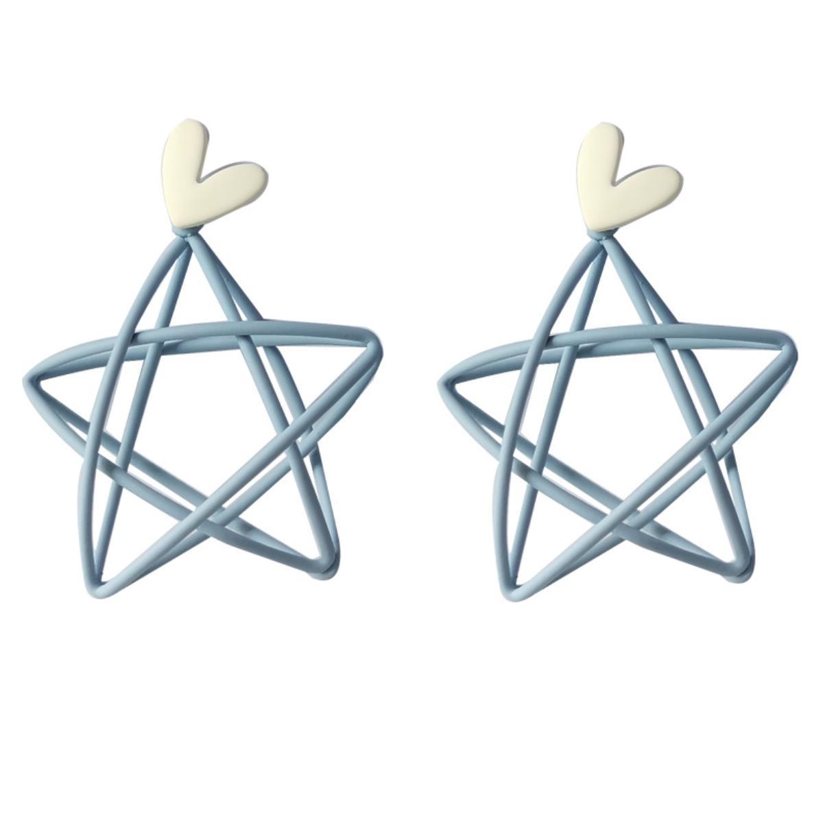 Star Cute Fashion Earrings for Womens Girls 3D Design Costume Accessory for Teen Girls Daughter Girlfriend