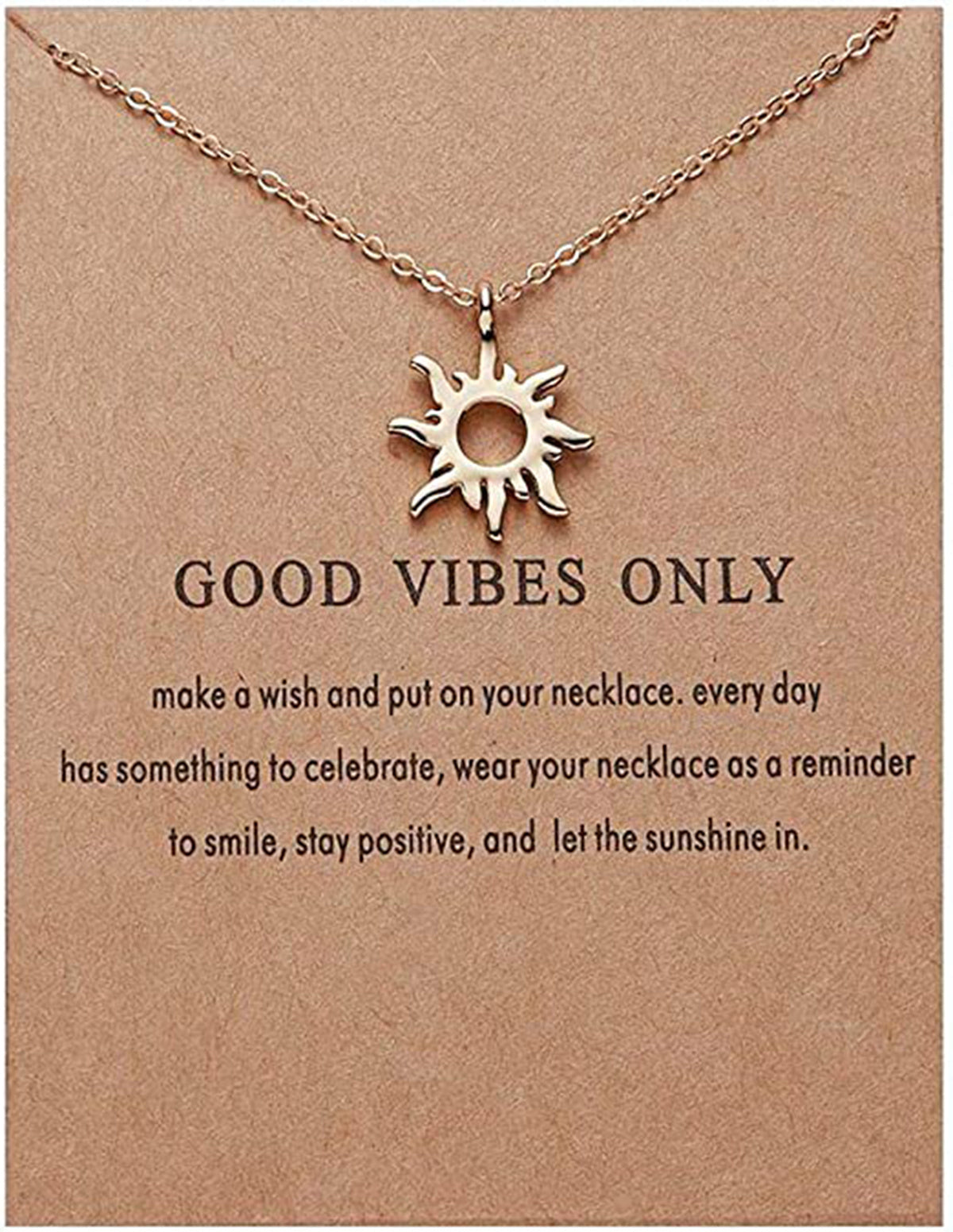 Dainty Gold Necklace Sun Feather Necklace for Women