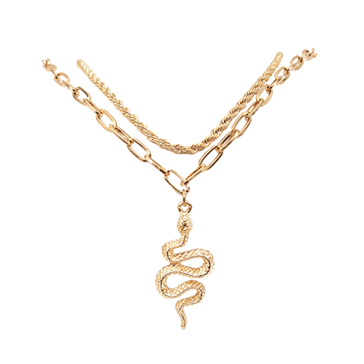 Ankle Bracelets Gold Snake Pendant Cuban Link Anklets for Women