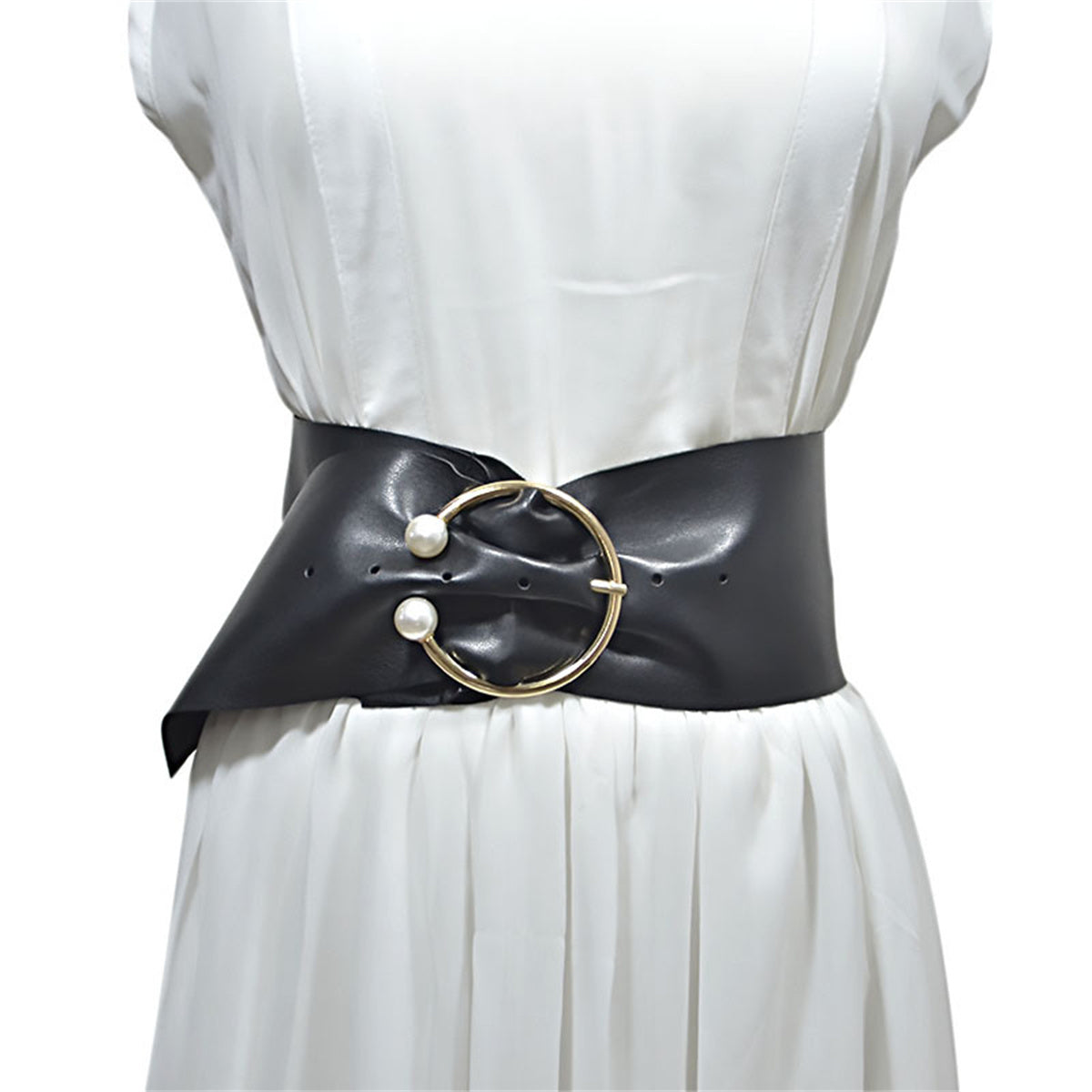 Women Soft Faux Leather Waist Belt Chic belt with Pin Buckle