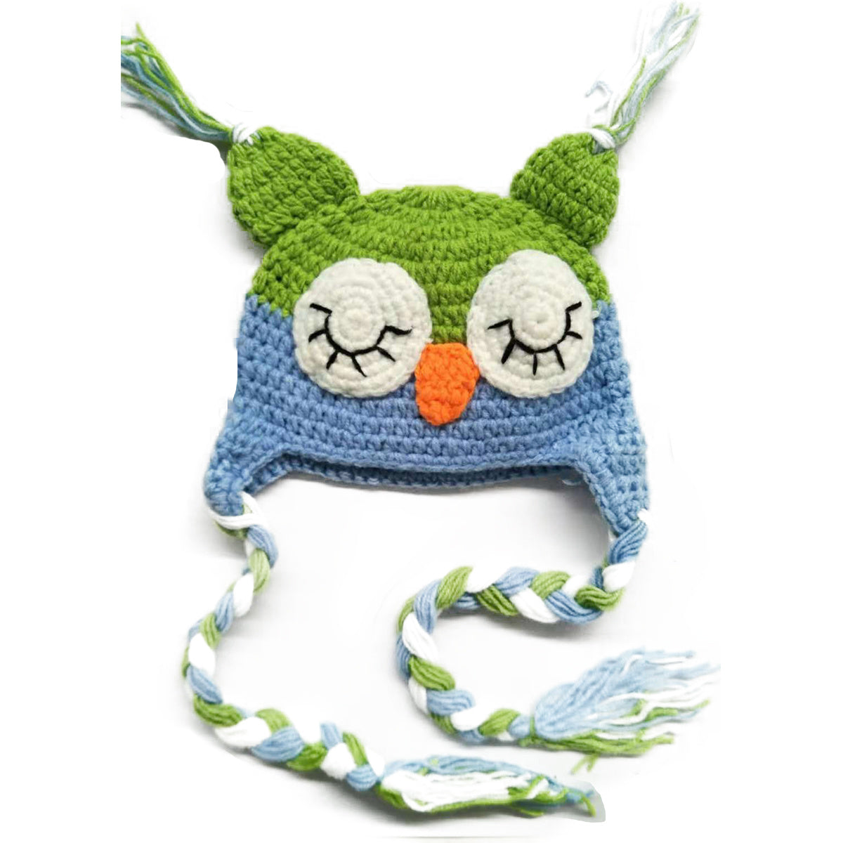 Baby Knitted Beanie Cute Owl with Big EarsHat Photo Prop for Baby Boys Girls