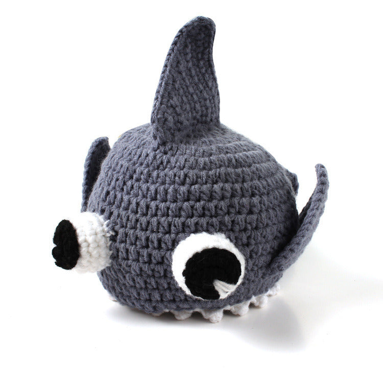 Baby Knitted Beanie Cute Hat Shark Hat Photo Prop for Baby Boys Girls