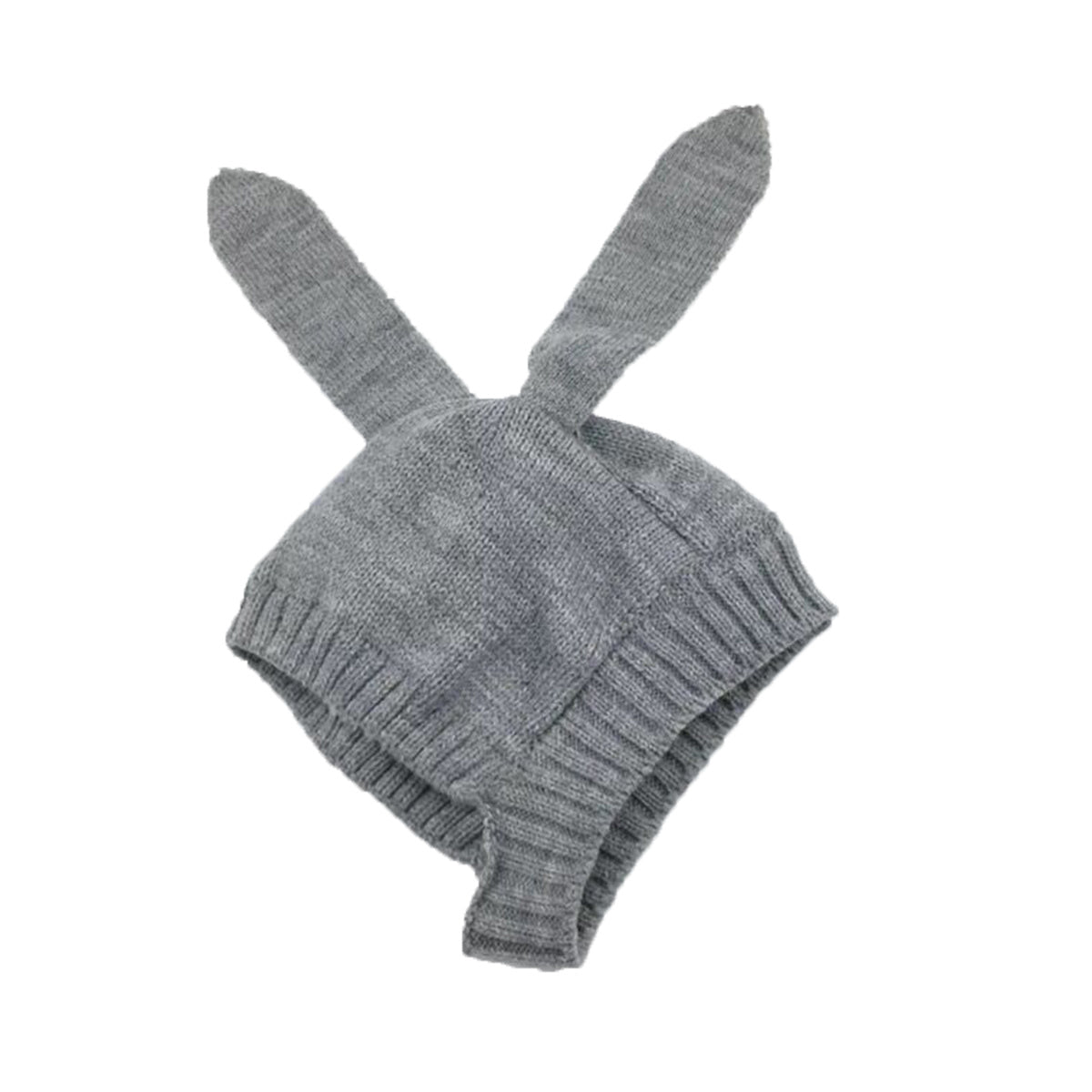 Baby Crochet Earflap Pilot Hats Photo Prop Rabbit Ears Beanie Cap Winter Warm Knit Caps for Toddlers Baby Girls and Boys