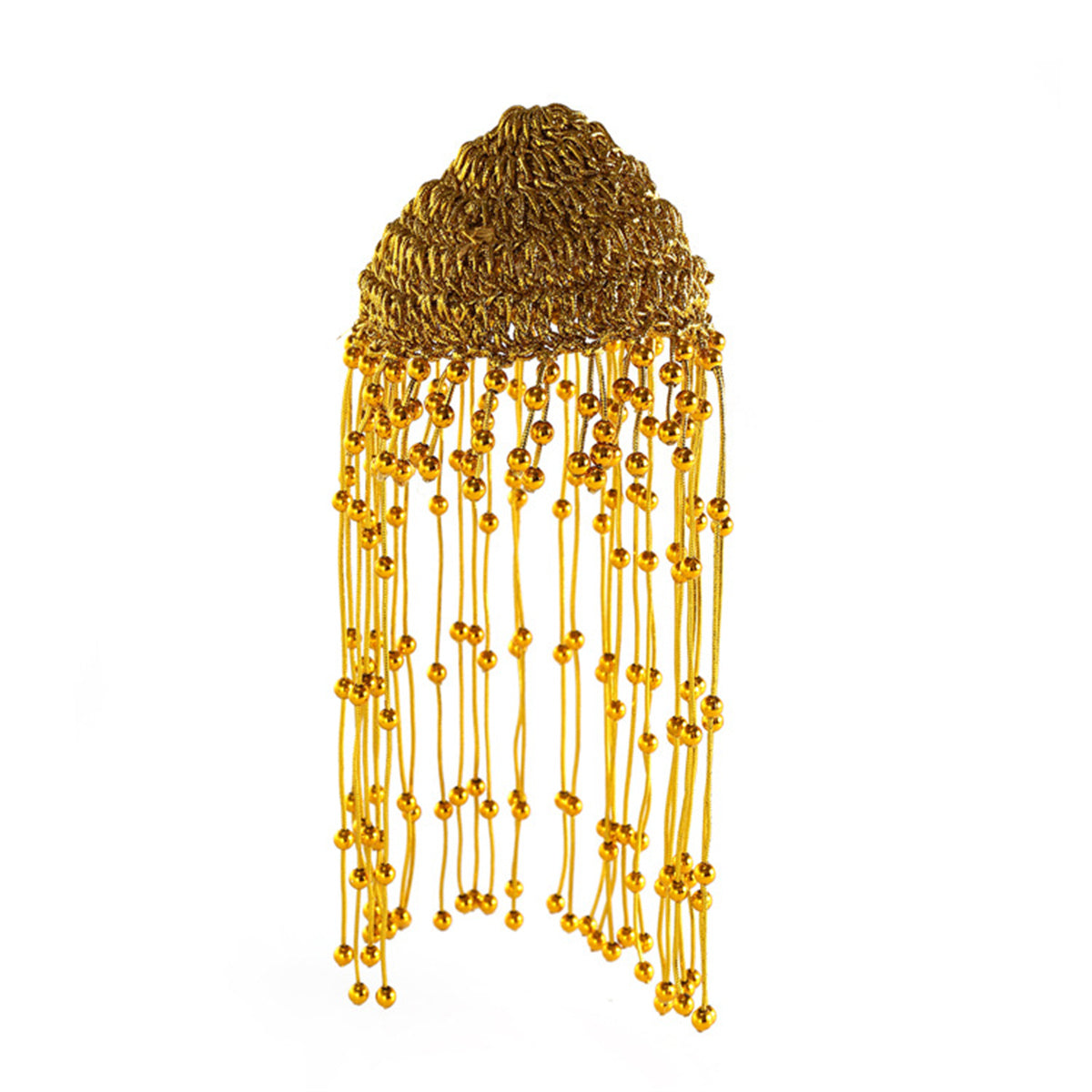 Baby Handmade Golden beads Headpiece  Photography Prop Cap