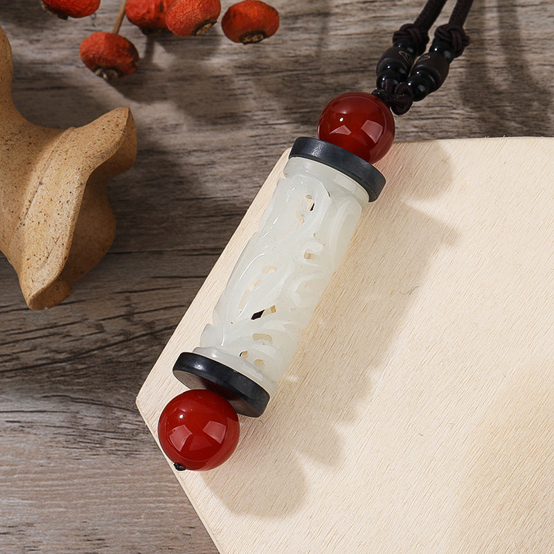 Golden age Hetian jade pendant