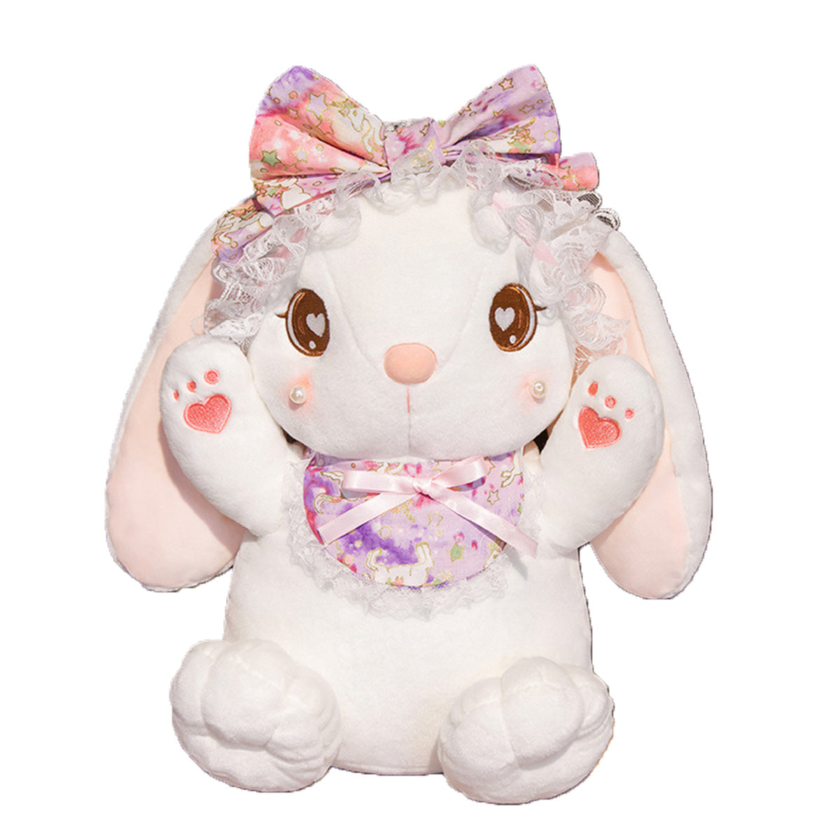 Lovely Girl Heart Milk Rabbits Soft Cute Doll Plush