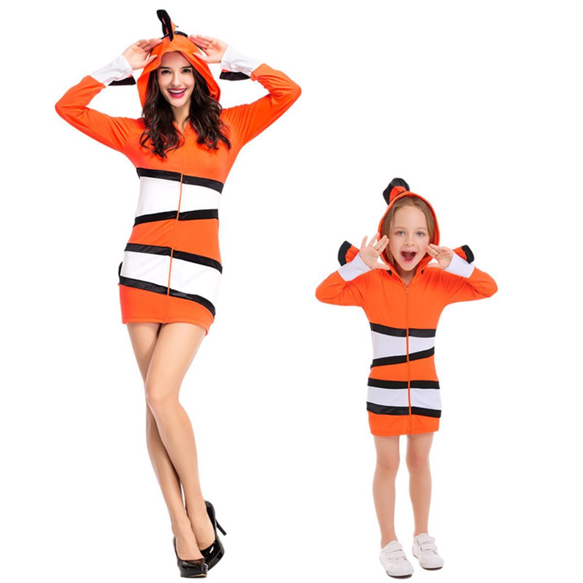 Quenny Clownfish Parent-child Costumes Halloween Cosolay