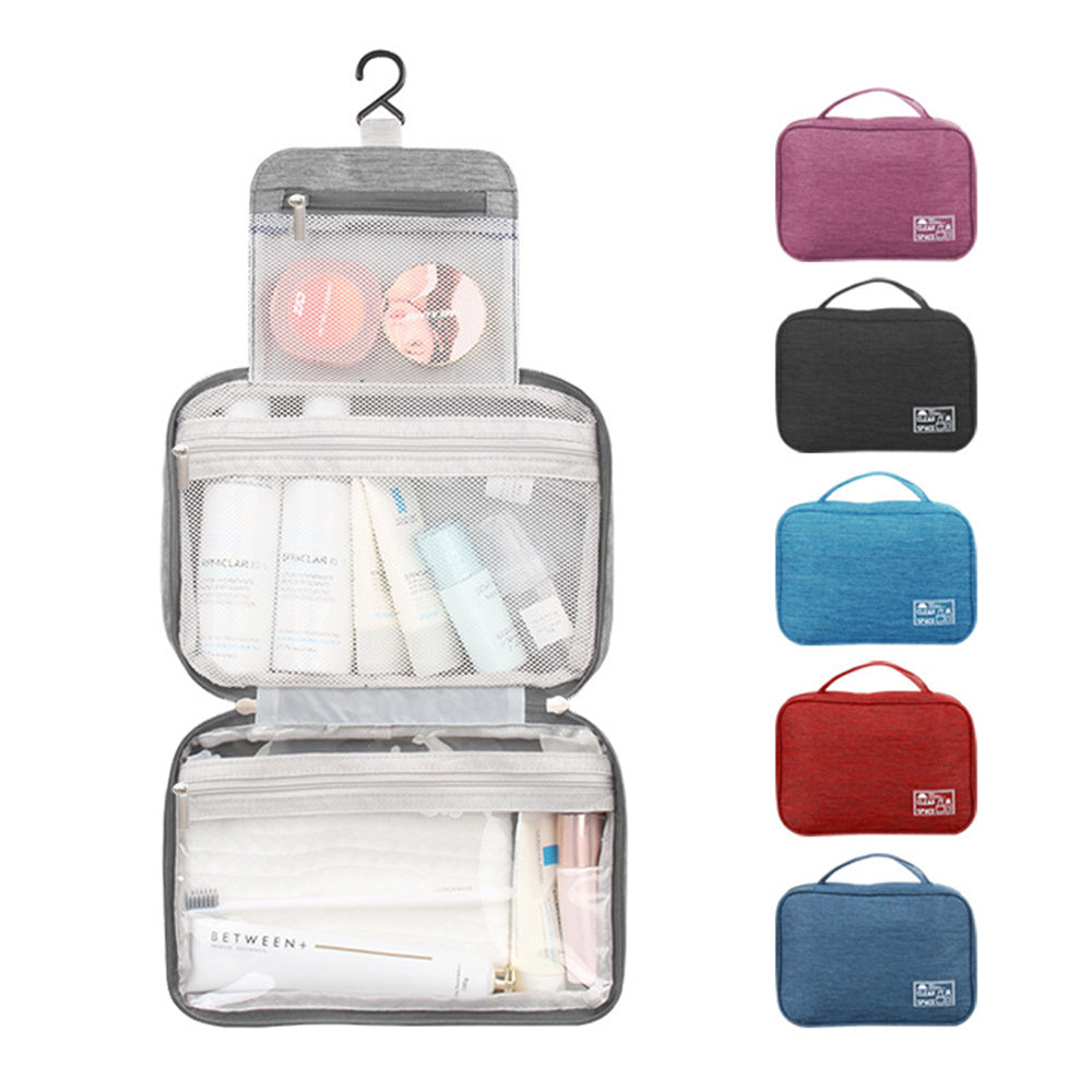 Travel Toiletry Bags Large Makeup Cosmetic Case Organizer with Hanging Hook